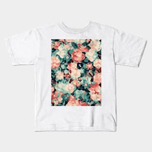 Floral Pattern Polygon style: Floral Polyshape Delight Kids T-Shirt